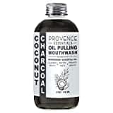 Activated Charcoal Mouthwash - All Natural - Infused with Coconut & Peppermint Essential Oil - Eliminate Harmful Bacteria & Stains - Refreshes Breathe, Cleanse Mouth & Whitens Teeth - 4 FL OZ