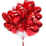 Heart Shaped Maylar Balloons 25 Pack